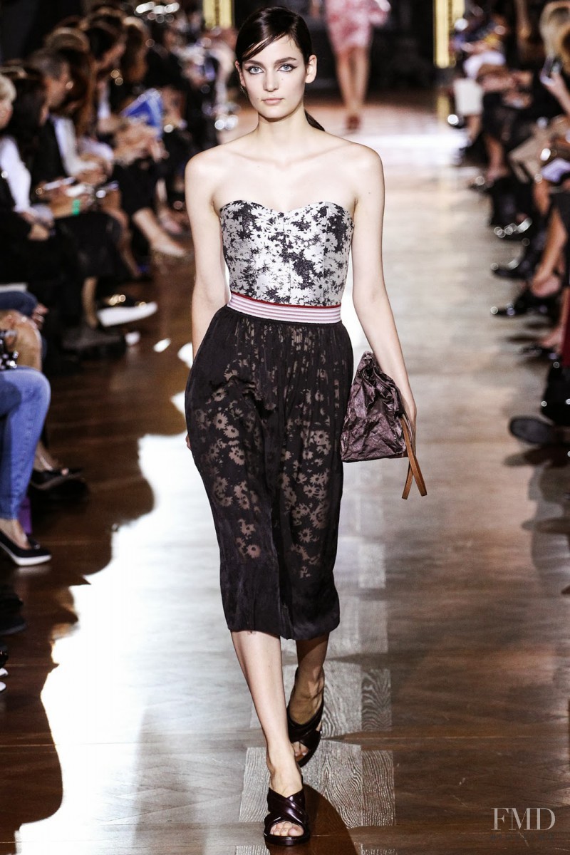 Zuzanna Bijoch featured in  the Stella McCartney fashion show for Spring/Summer 2014