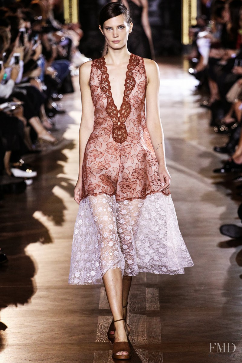 Drake Burnette featured in  the Stella McCartney fashion show for Spring/Summer 2014