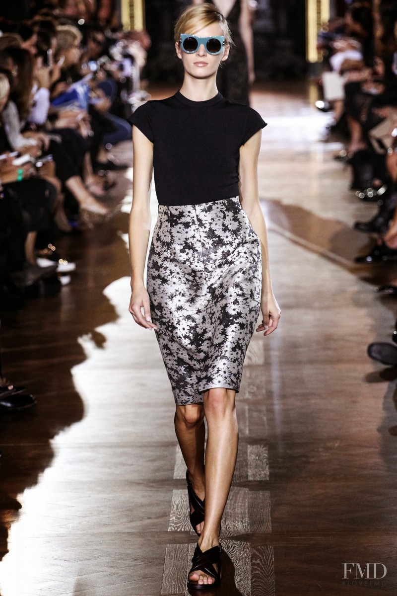Daria Strokous featured in  the Stella McCartney fashion show for Spring/Summer 2014
