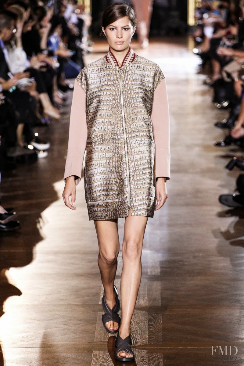 Cameron Russell featured in  the Stella McCartney fashion show for Spring/Summer 2014
