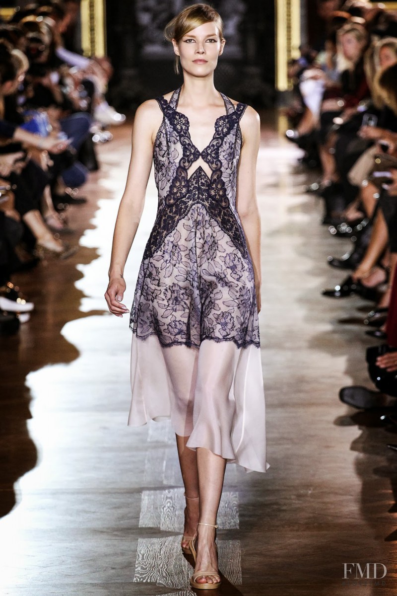 Suvi Koponen featured in  the Stella McCartney fashion show for Spring/Summer 2014