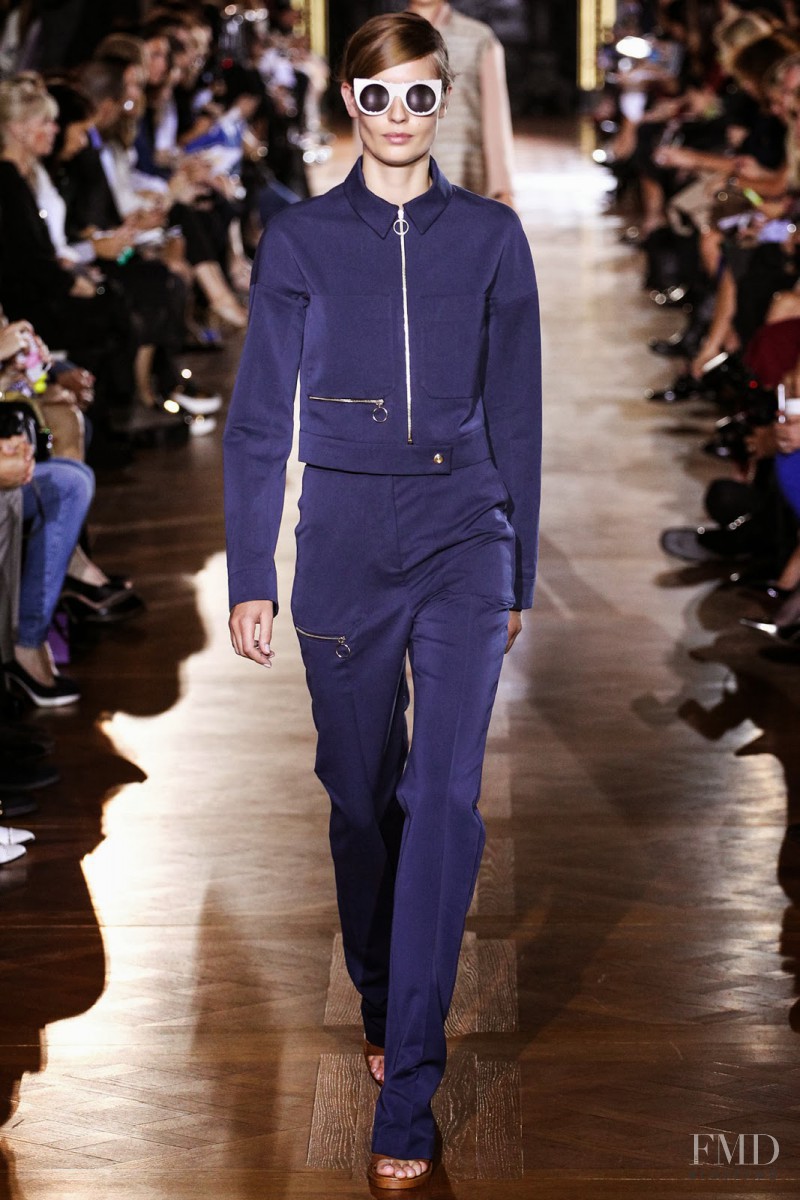 Nadja Bender featured in  the Stella McCartney fashion show for Spring/Summer 2014
