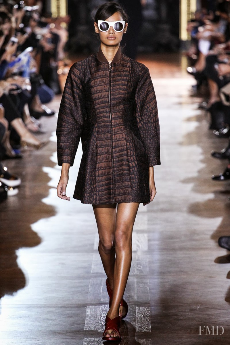 Malaika Firth featured in  the Stella McCartney fashion show for Spring/Summer 2014