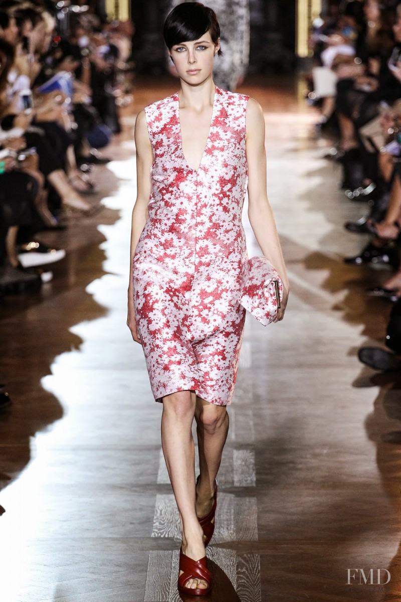 Edie Campbell featured in  the Stella McCartney fashion show for Spring/Summer 2014