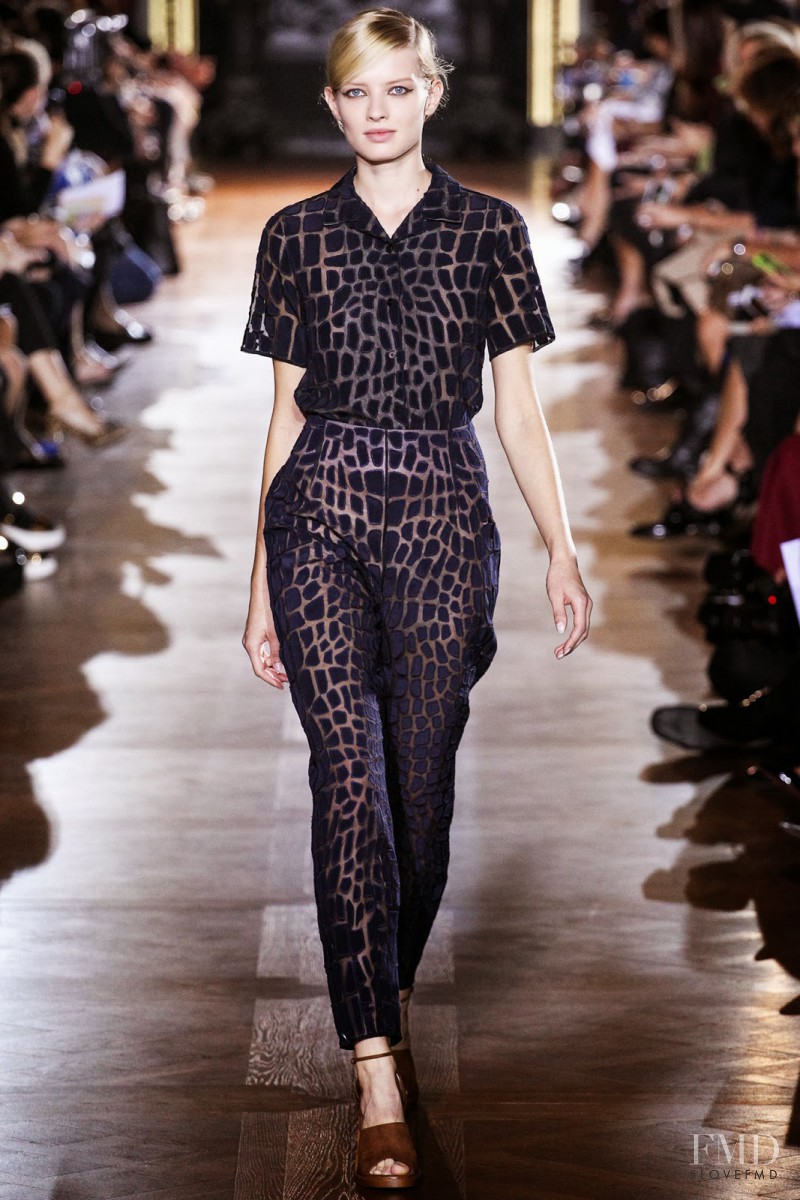 Natalia Siodmiak featured in  the Stella McCartney fashion show for Spring/Summer 2014