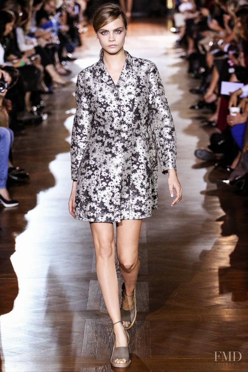 Cara Delevingne featured in  the Stella McCartney fashion show for Spring/Summer 2014