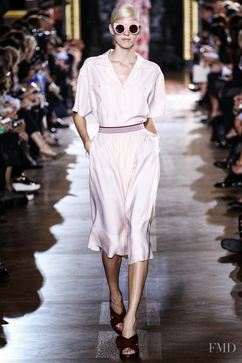 Devon Windsor featured in  the Stella McCartney fashion show for Spring/Summer 2014