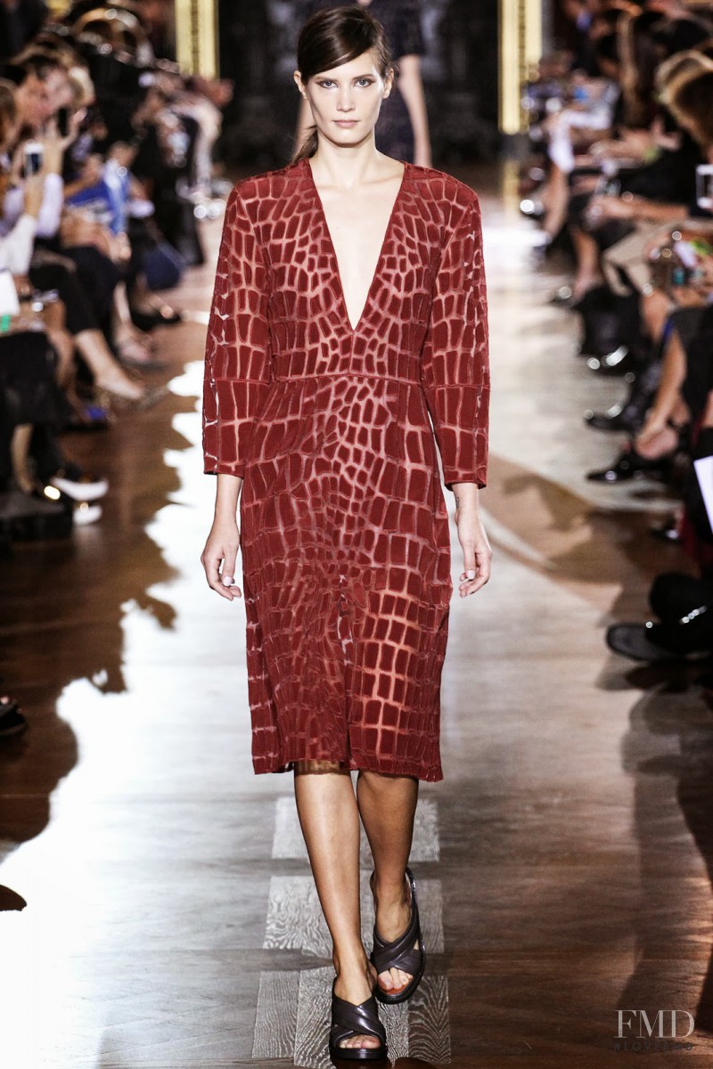 Drake Burnette featured in  the Stella McCartney fashion show for Spring/Summer 2014