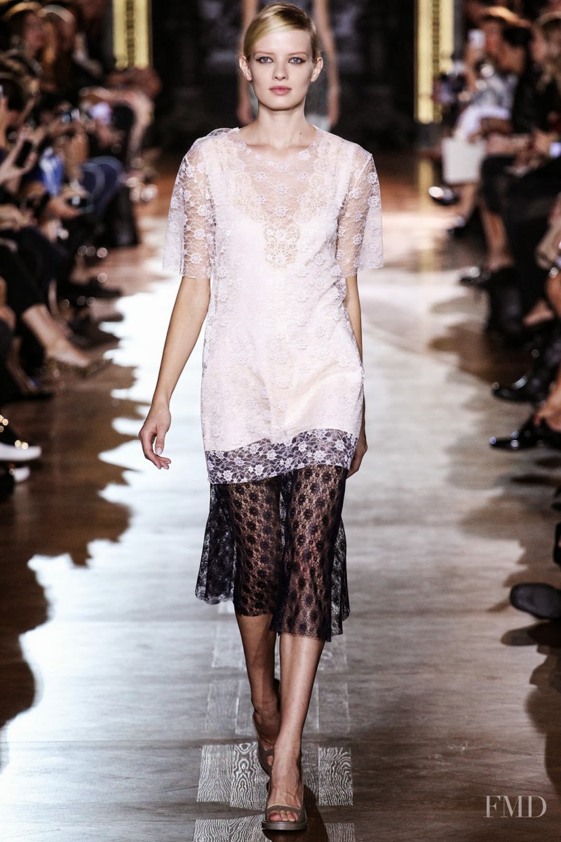 Natalia Siodmiak featured in  the Stella McCartney fashion show for Spring/Summer 2014