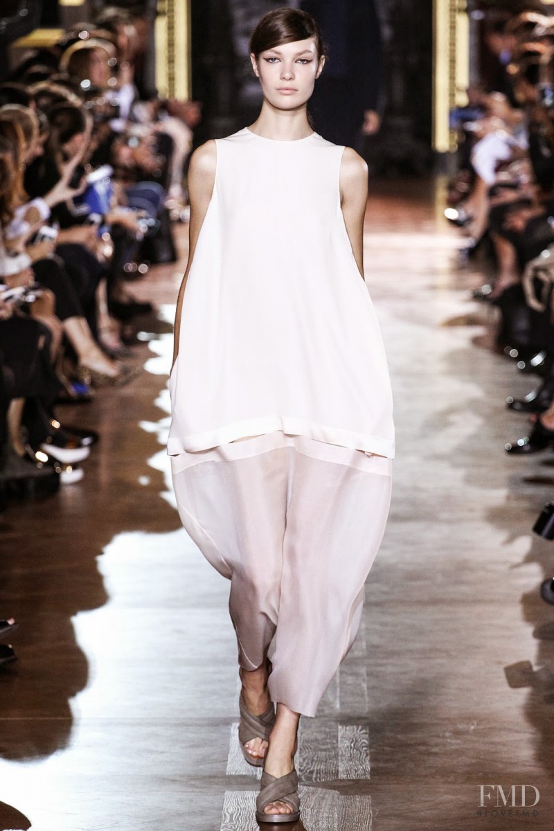 Alexandra Martynova featured in  the Stella McCartney fashion show for Spring/Summer 2014