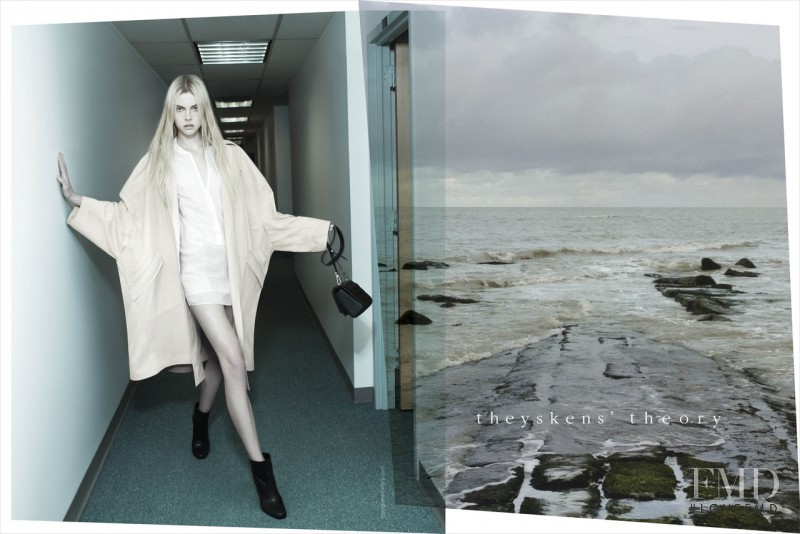 Wylie Hays featured in  the Olivier Theyskens advertisement for Spring/Summer 2013