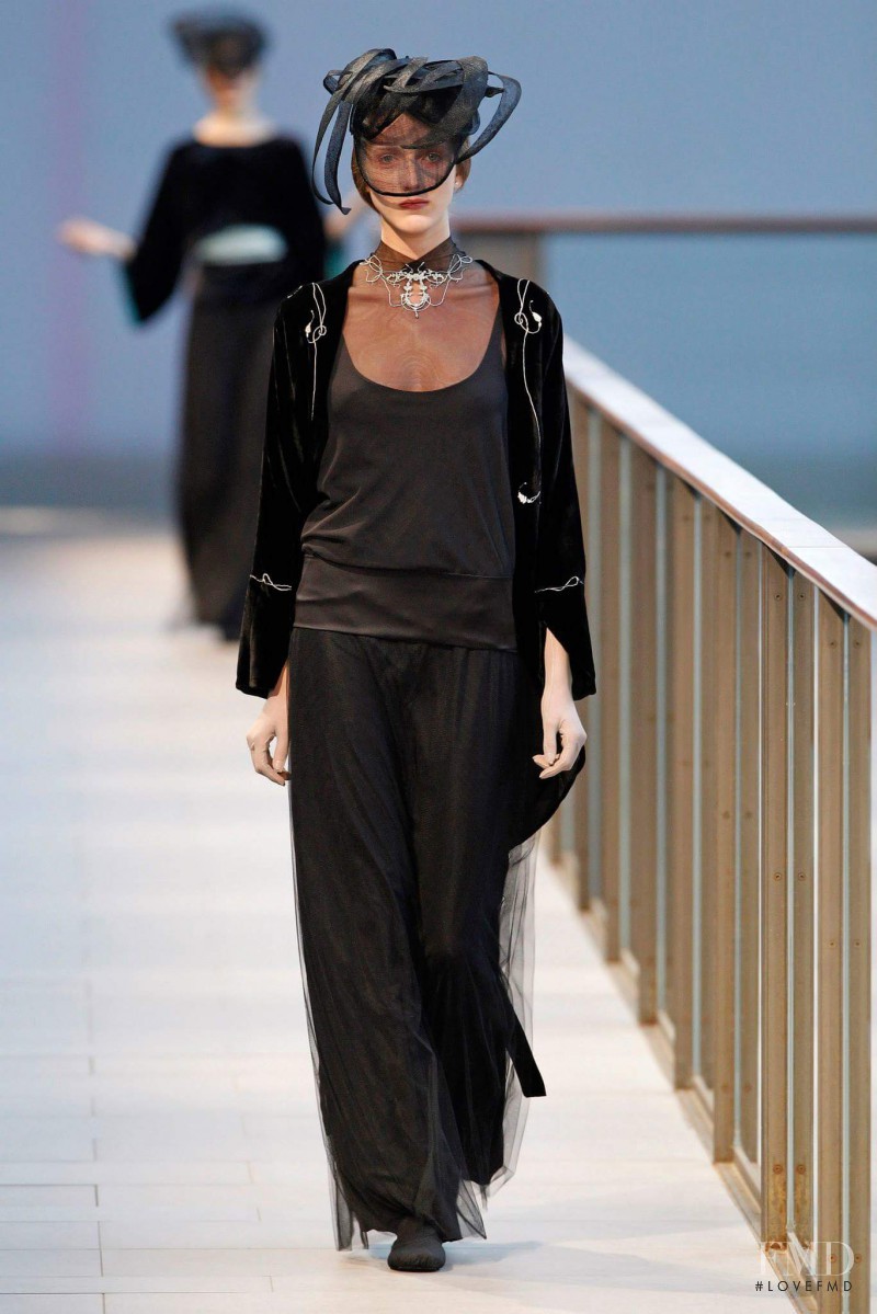 Iris Egbers featured in  the Natalie Capell fashion show for Autumn/Winter 2014