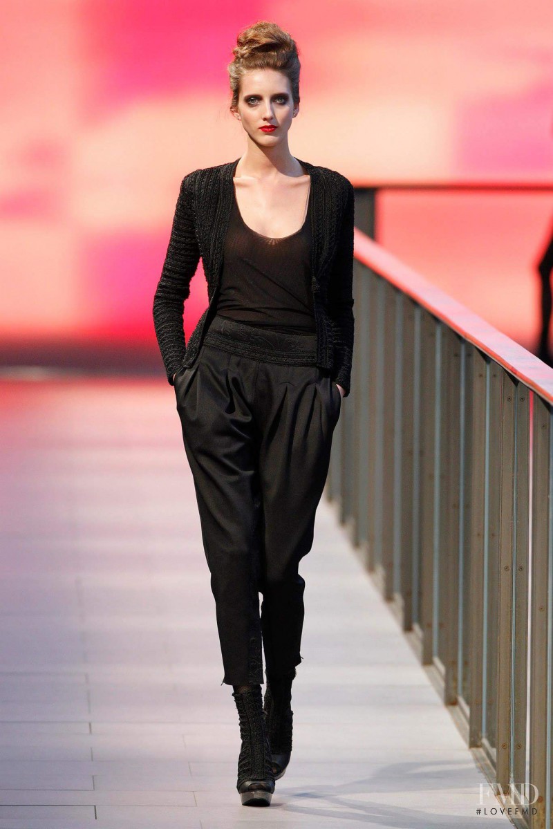 Iris Egbers featured in  the Celia Vela fashion show for Autumn/Winter 2014