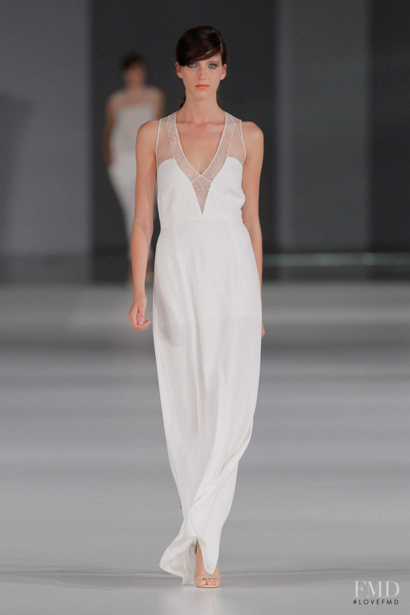 Iris Egbers featured in  the Justicia Ruano fashion show for Spring/Summer 2014