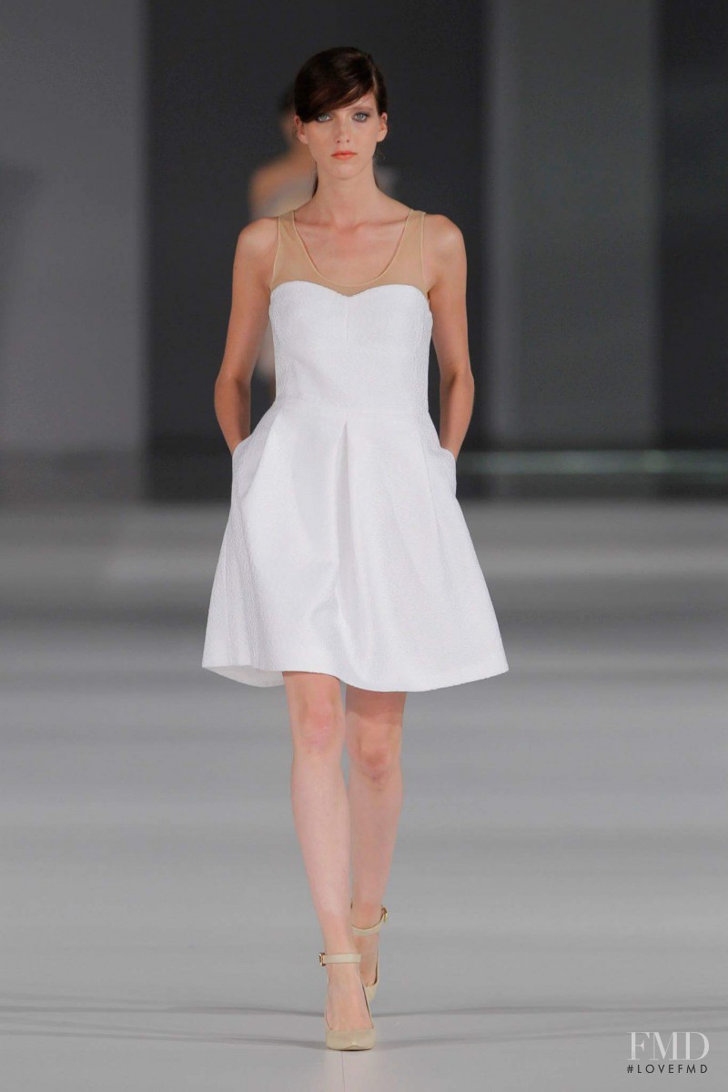 Iris Egbers featured in  the Justicia Ruano fashion show for Spring/Summer 2014