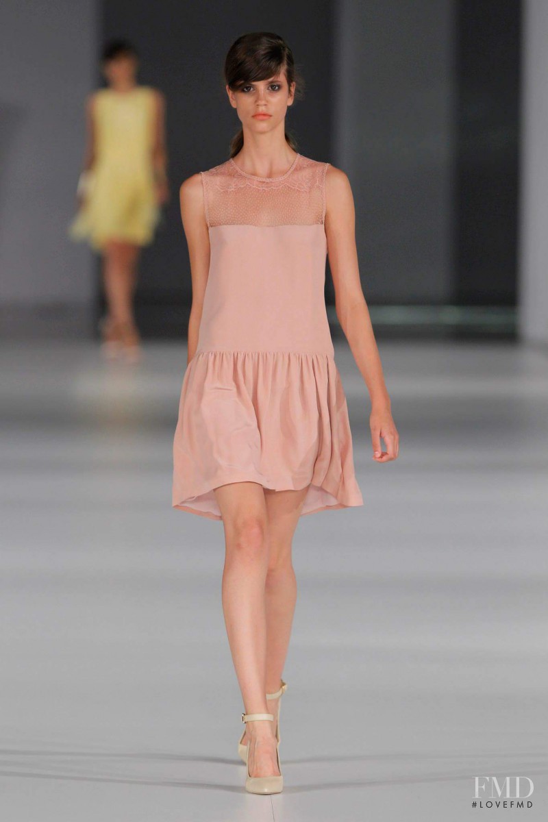 Antonina Petkovic featured in  the Justicia Ruano fashion show for Spring/Summer 2014
