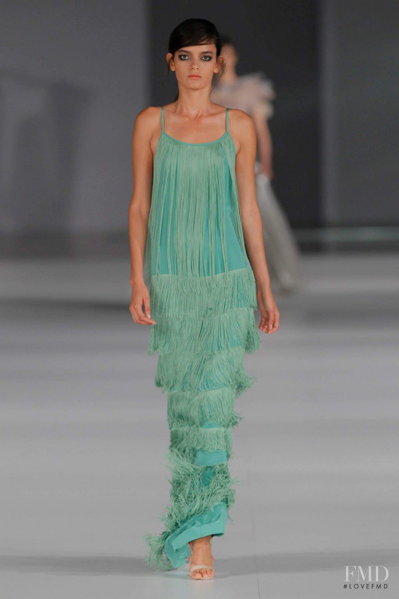 Wanessa Milhomem featured in  the Justicia Ruano fashion show for Spring/Summer 2014