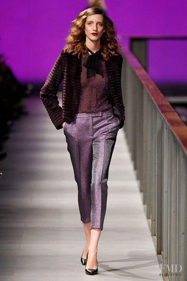 Iris Egbers featured in  the Justicia Ruano fashion show for Autumn/Winter 2014