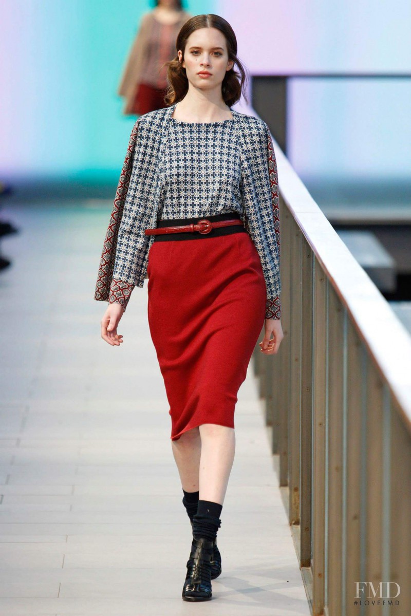 Carolina Ballesteros featured in  the Escorpion fashion show for Autumn/Winter 2014