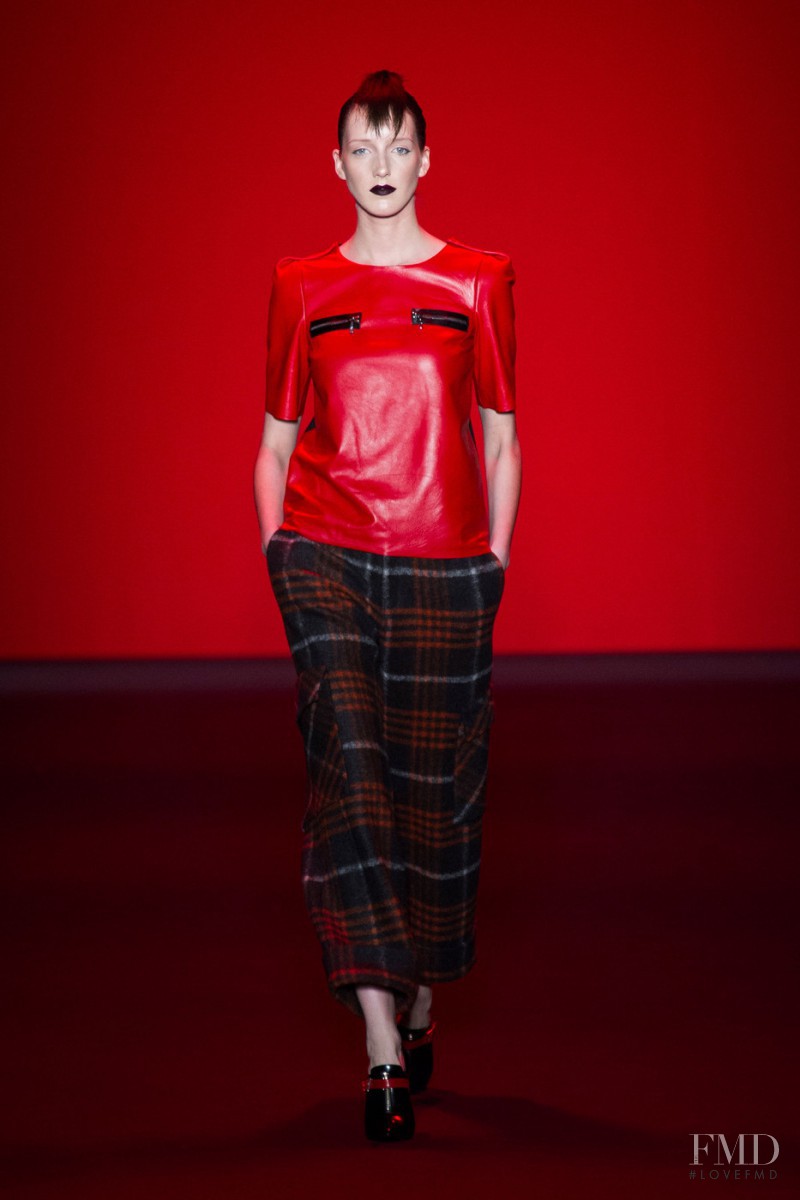 Iris Egbers featured in  the Vivienne Tam fashion show for Autumn/Winter 2013