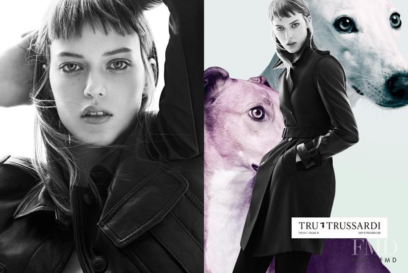 Tess Hellfeuer featured in  the Tru Trussardi advertisement for Autumn/Winter 2013