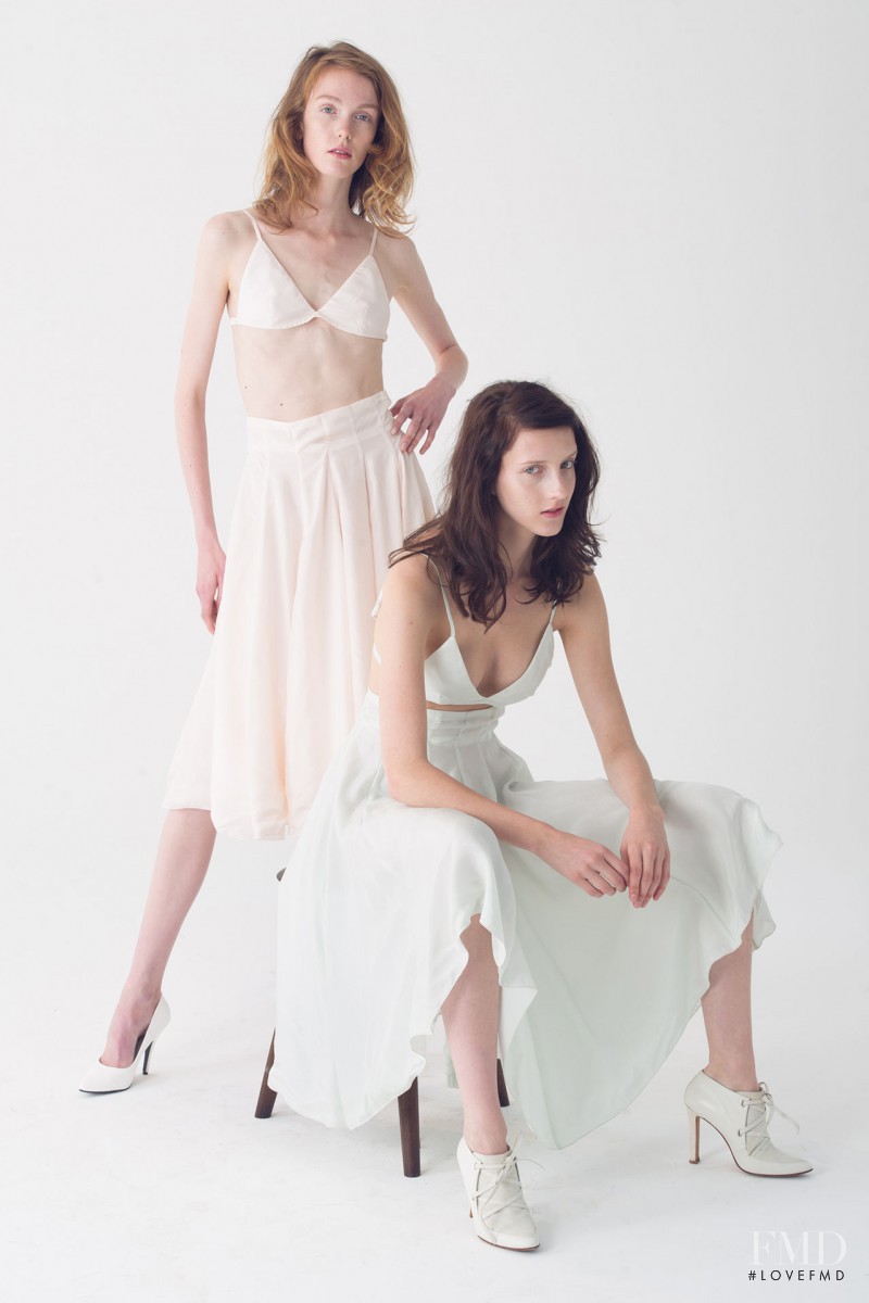 Iris Egbers featured in  the Organic by John Patrick fashion show for Resort 2014