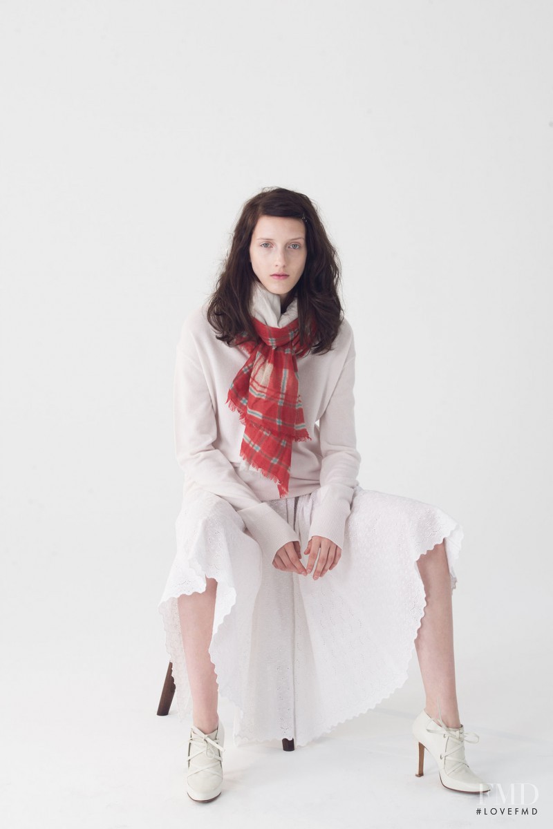 Iris Egbers featured in  the Organic by John Patrick fashion show for Resort 2014