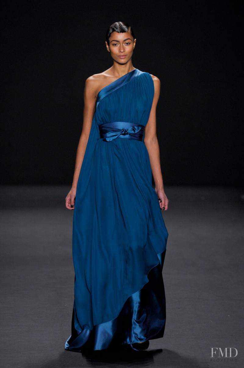 Catherine Decome featured in  the Naeem Khan fashion show for Autumn/Winter 2013