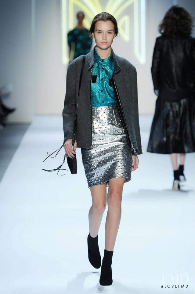 Josephine Skriver featured in  the Milly fashion show for Autumn/Winter 2013