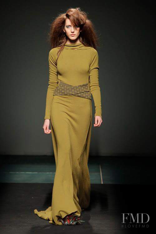 Iris Egbers featured in  the Celia Vela fashion show for Autumn/Winter 2013