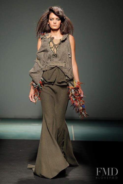 Wanessa Milhomem featured in  the Celia Vela fashion show for Autumn/Winter 2013