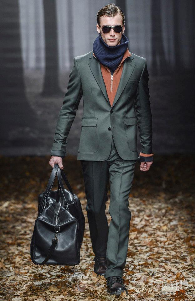 Clement Chabernaud featured in  the Trussardi fashion show for Autumn/Winter 2013
