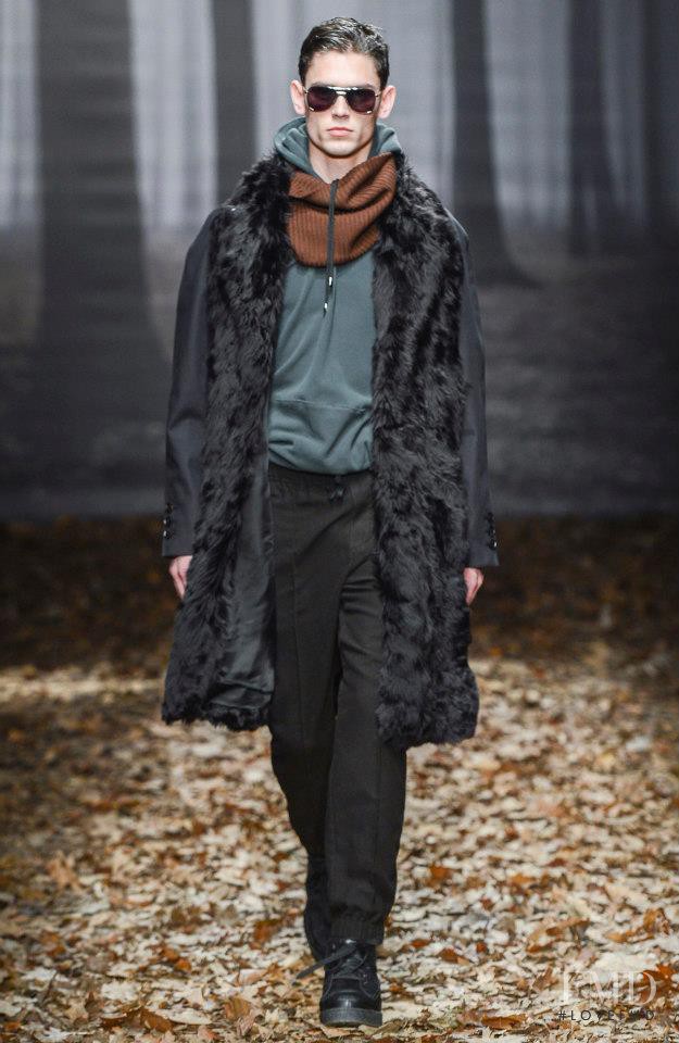 Arthur Gosse featured in  the Trussardi fashion show for Autumn/Winter 2013