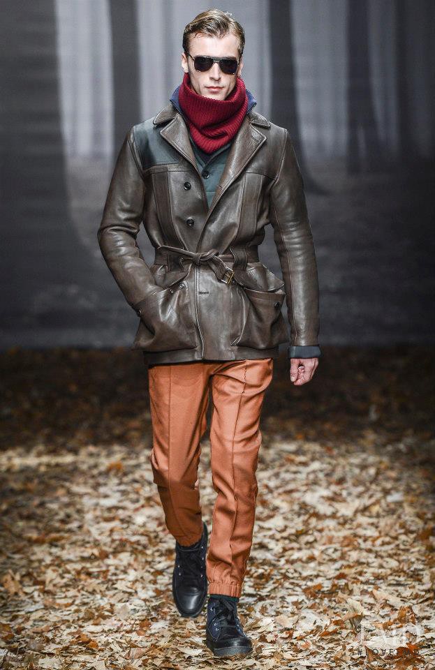 Clement Chabernaud featured in  the Trussardi fashion show for Autumn/Winter 2013