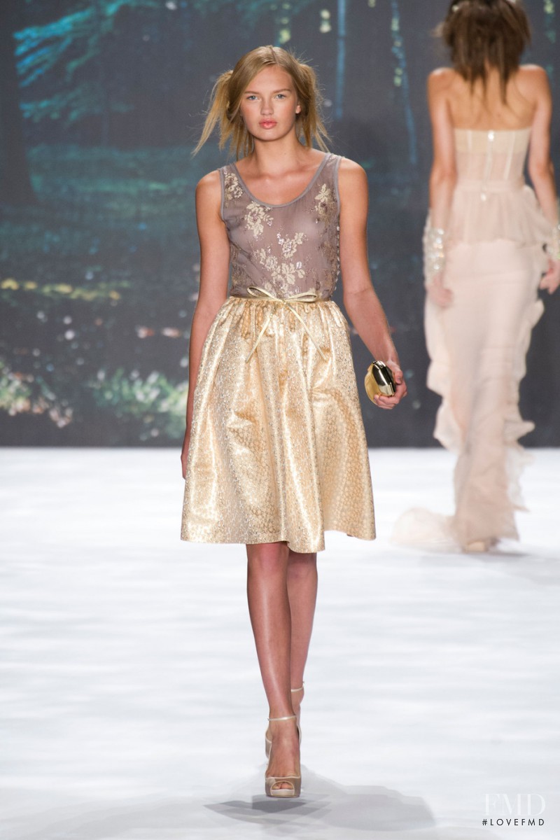 Romee Strijd featured in  the Badgley Mischka fashion show for Spring/Summer 2013