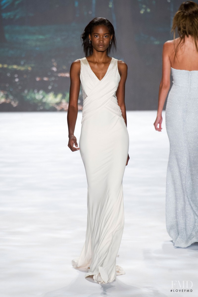 Melodie Monrose featured in  the Badgley Mischka fashion show for Spring/Summer 2013