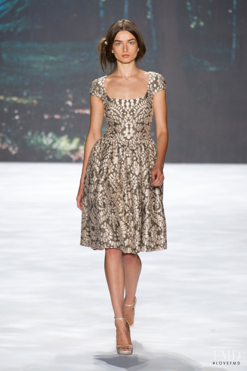 Andreea Diaconu featured in  the Badgley Mischka fashion show for Spring/Summer 2013