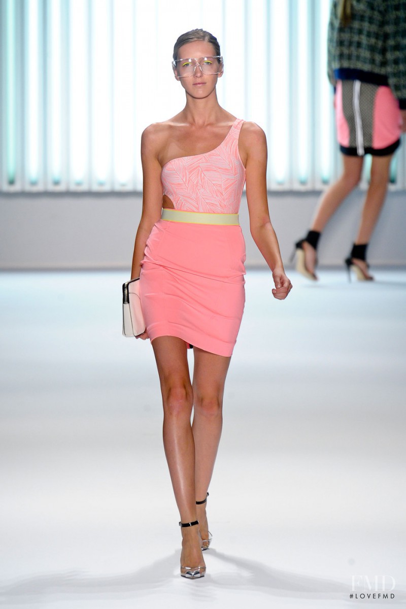 Iris Egbers featured in  the Milly fashion show for Spring/Summer 2013