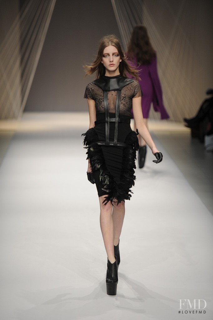 Iris Egbers featured in  the Arzu Kaprol fashion show for Autumn/Winter 2012