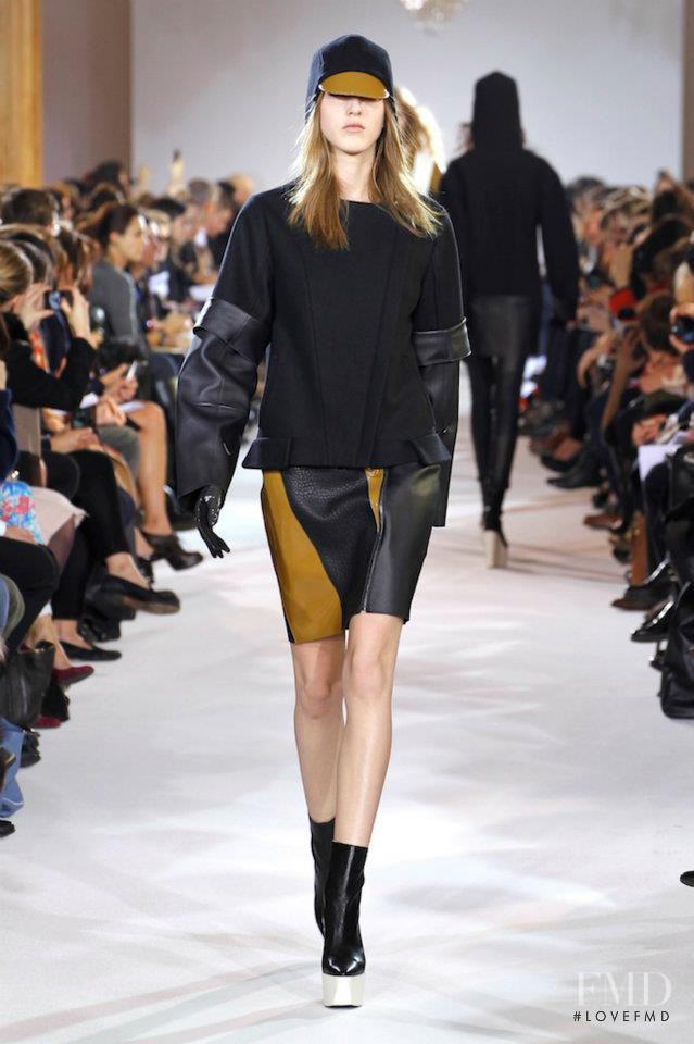 Iris Egbers featured in  the Felipe Oliveira Baptista fashion show for Autumn/Winter 2012