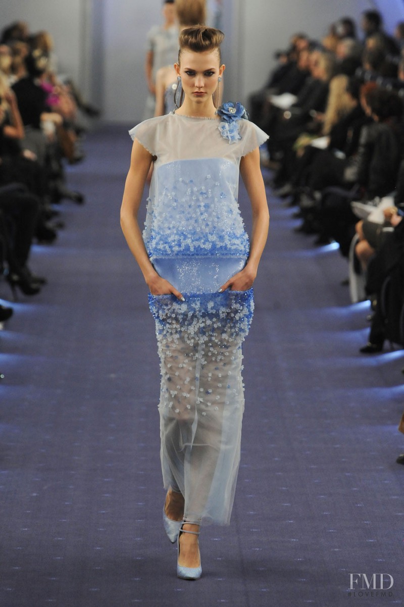 Karlie Kloss featured in  the Chanel Haute Couture fashion show for Spring/Summer 2012
