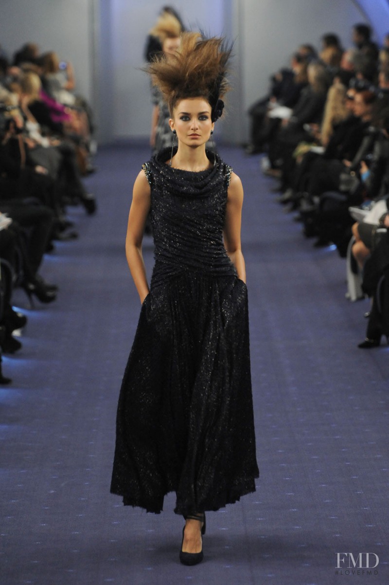 Andreea Diaconu featured in  the Chanel Haute Couture fashion show for Spring/Summer 2012