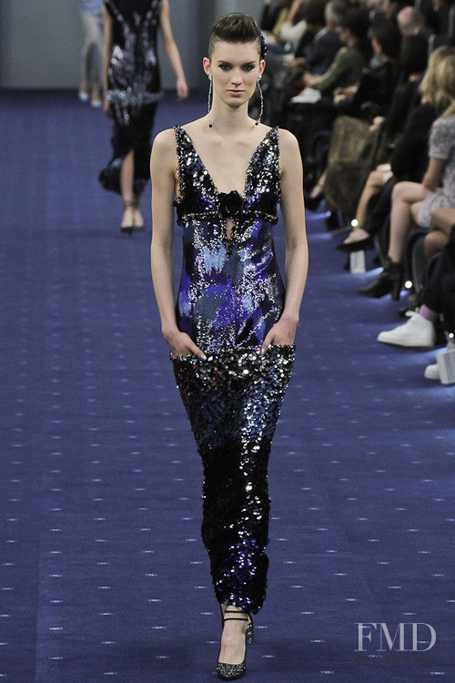 Marte Mei van Haaster featured in  the Chanel Haute Couture fashion show for Spring/Summer 2012