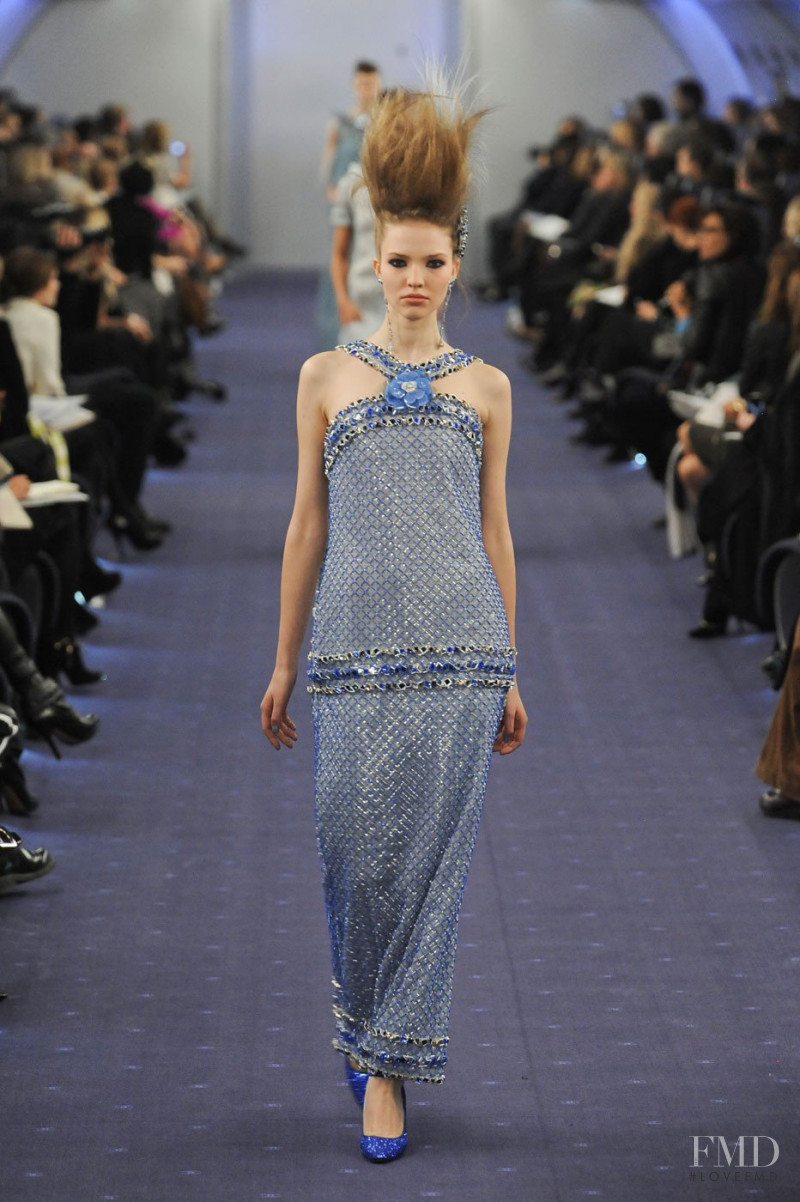 Sasha Luss featured in  the Chanel Haute Couture fashion show for Spring/Summer 2012