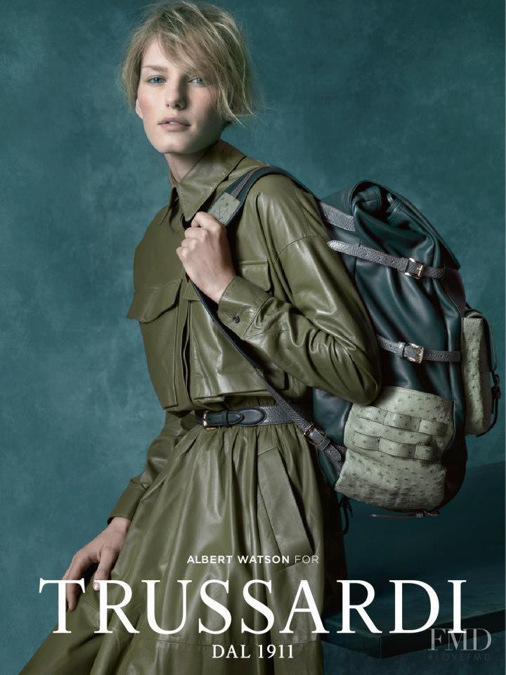 Marique Schimmel featured in  the Trussardi advertisement for Autumn/Winter 2012