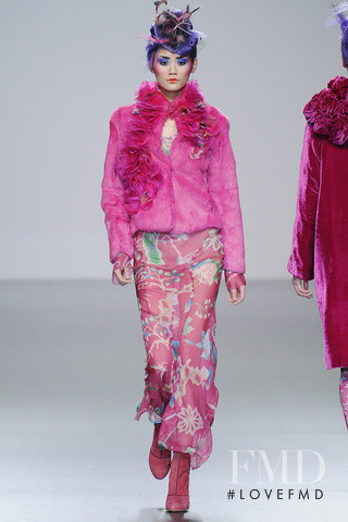 Ming Xi featured in  the Elisa Palomino fashion show for Autumn/Winter 2012