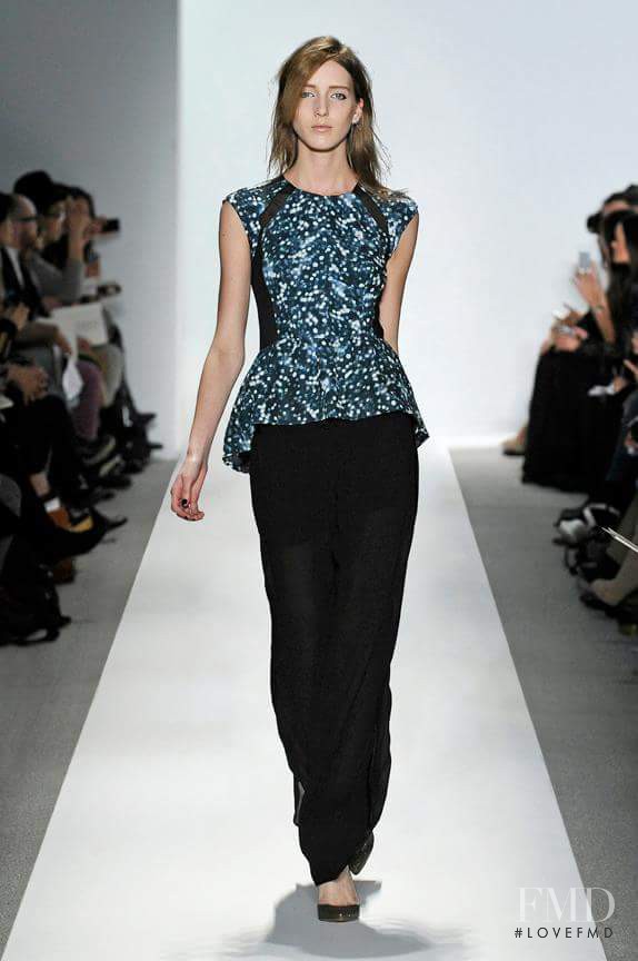 Iris Egbers featured in  the Rebecca Taylor fashion show for Autumn/Winter 2012