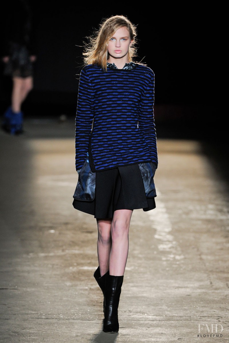 Romee Strijd featured in  the EDUN fashion show for Autumn/Winter 2012