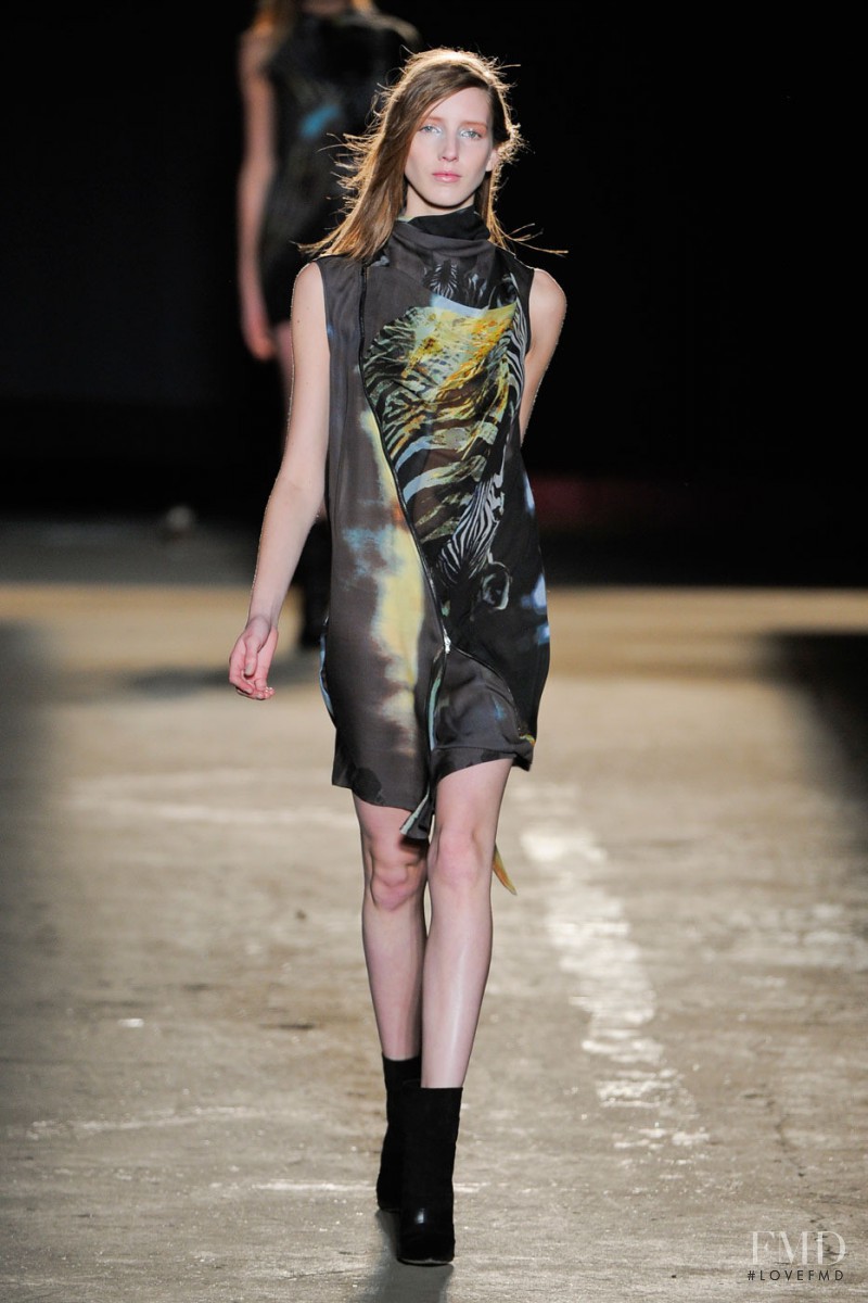 Iris Egbers featured in  the EDUN fashion show for Autumn/Winter 2012