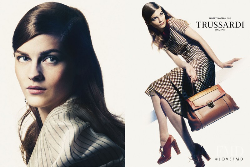 Amber Anderson featured in  the Trussardi advertisement for Spring/Summer 2013